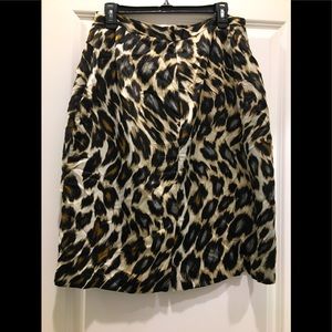 Worthington leopard dress skirt